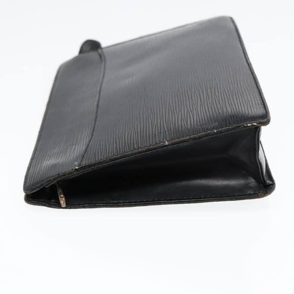LOUIS VUITTON Epi Pochette Homme Clutch Bag Black Noir M52522 LV Auth 90085 - Picture 4 of 16
